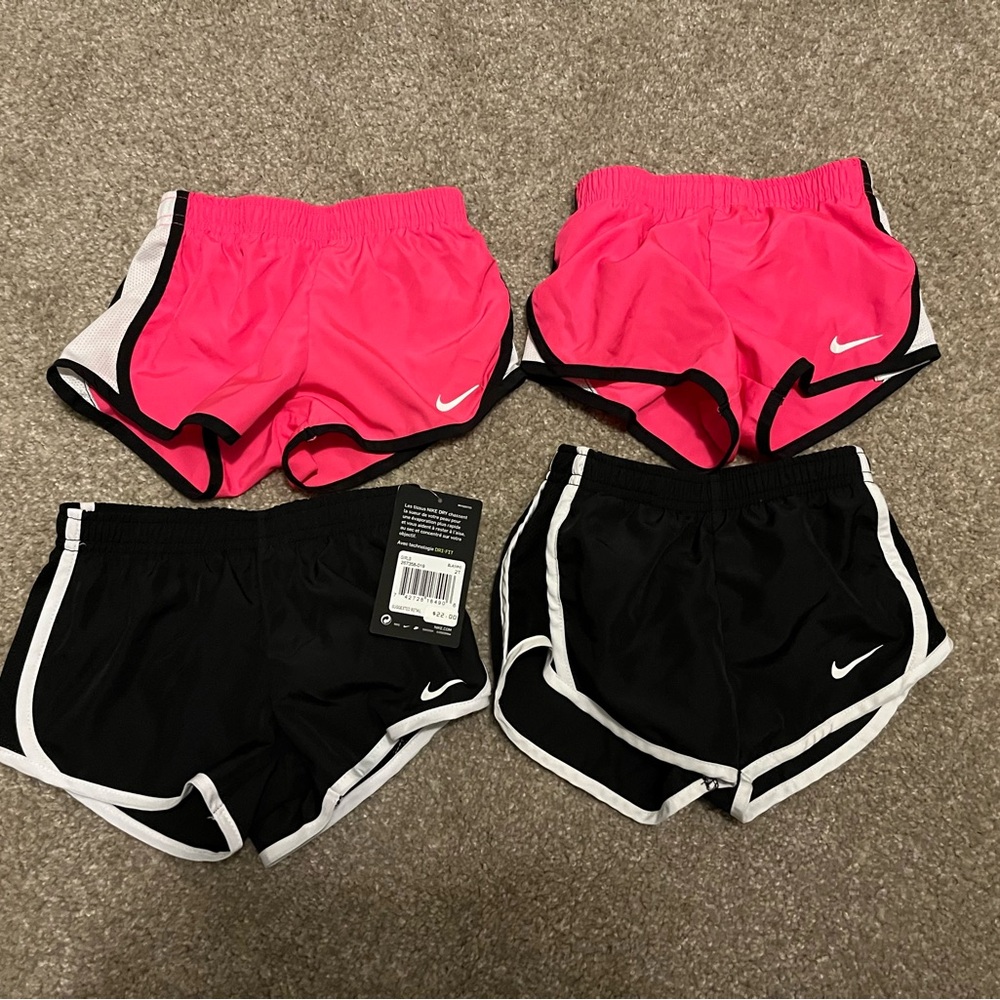 Nike toddler girls Pink and Black Athletic Shorts